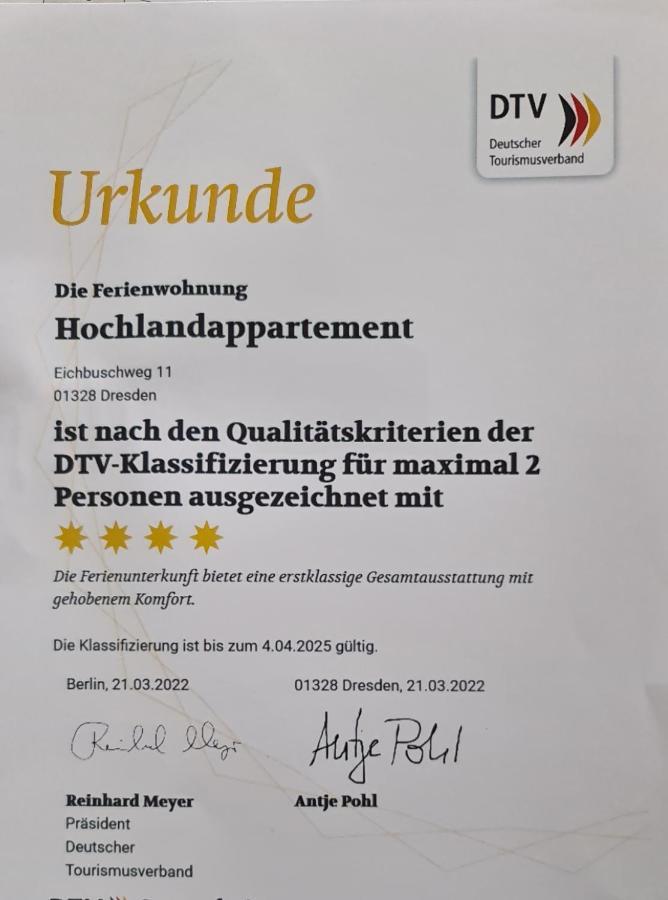 Hochlandappartement Dresden Buitenkant foto